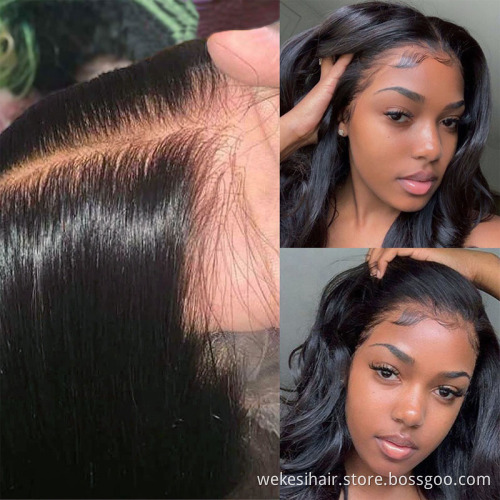13x4 13x6 360 HD Lace Frontal Wigs Brazilian Straight Human Hair Wigs 150% 180% Human Hair Lace Wig For Black Woman